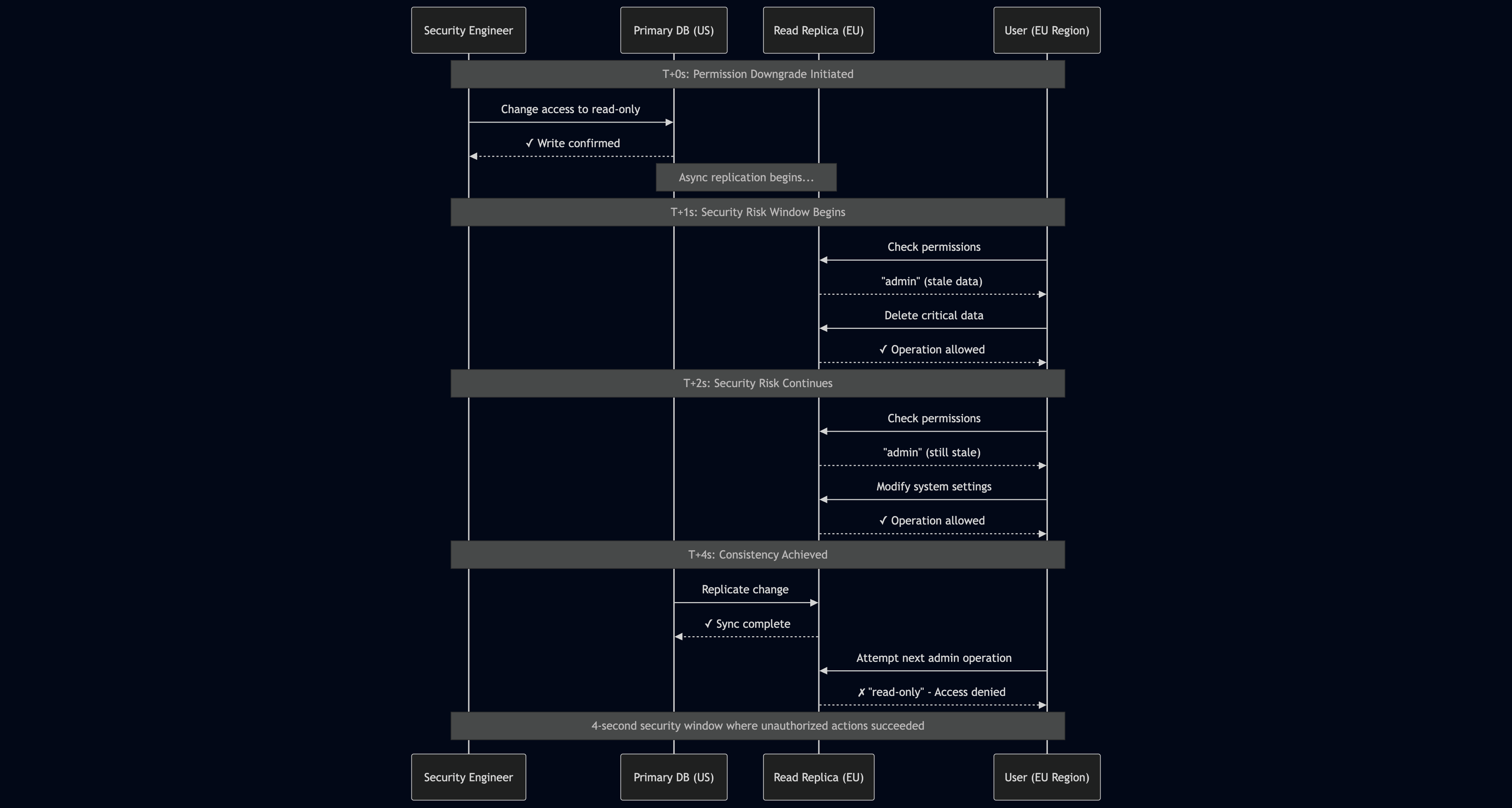 Consistency challenge exemplified through mermaid diagram